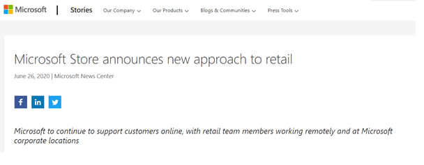 微軟宣布將永久關閉所有零售店：僅保留個別作為體驗中心(pic1)